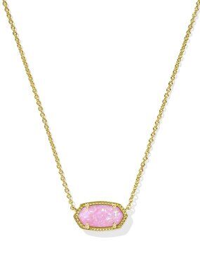 Elisa Gold Short Pendant Necklace